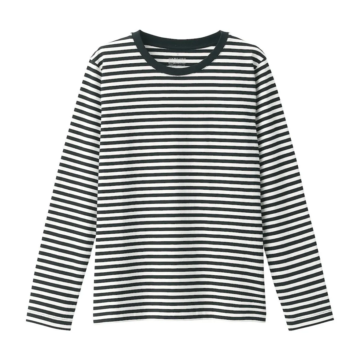 Sale Muji Camiseta de manga larga en mezcla de algodón para mujer