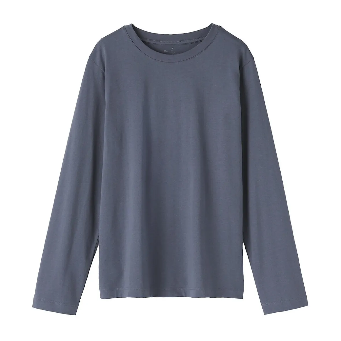 Sale Muji Camiseta de manga larga en mezcla de algodón para mujer