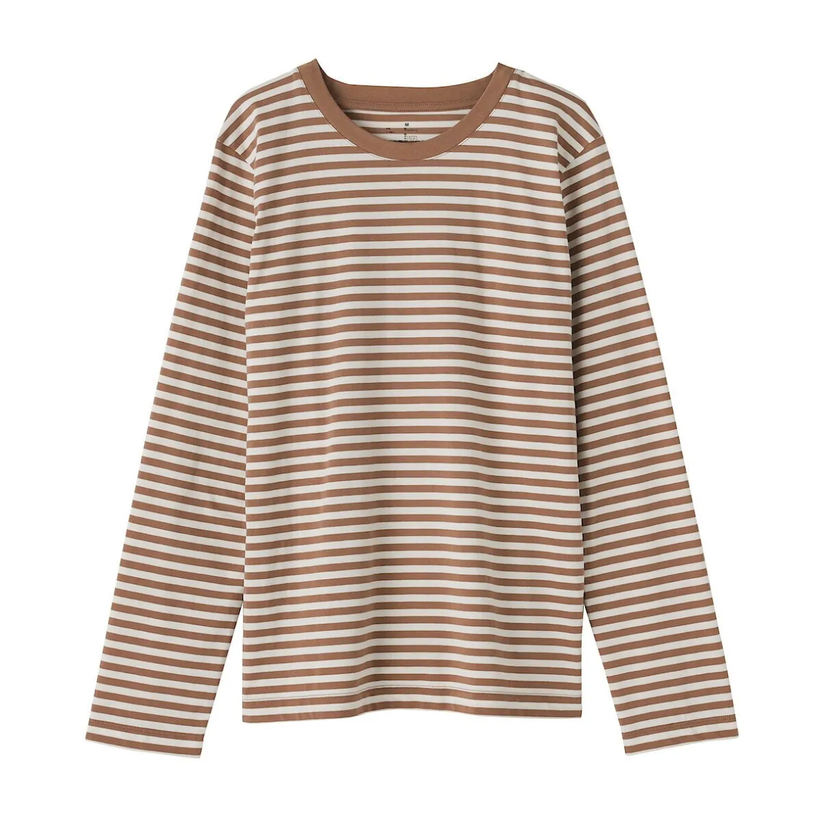 Sale Muji Camiseta de manga larga en mezcla de algodón para mujer