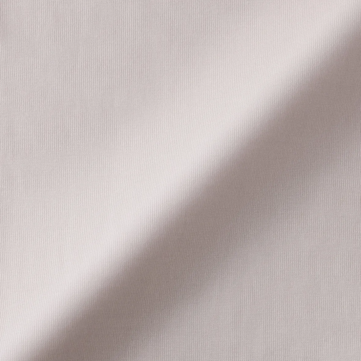 Muji Camiseta de manga larga transparente con cuello alto en mezcla de lyocell para mujer