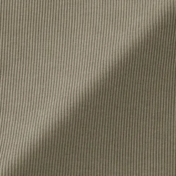 Muji Camiseta de manga larga y canalé en mezcla de lyocell para mujer