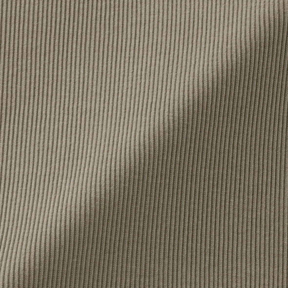 Muji Camiseta de manga larga y canalé en mezcla de lyocell para mujer