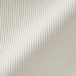 Muji Camiseta de manga larga y canalé en mezcla de lyocell para mujer