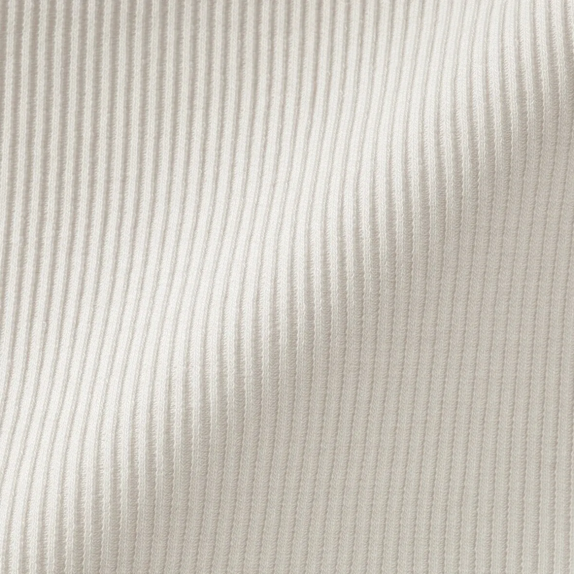 Muji Camiseta de manga larga y canalé en mezcla de lyocell para mujer