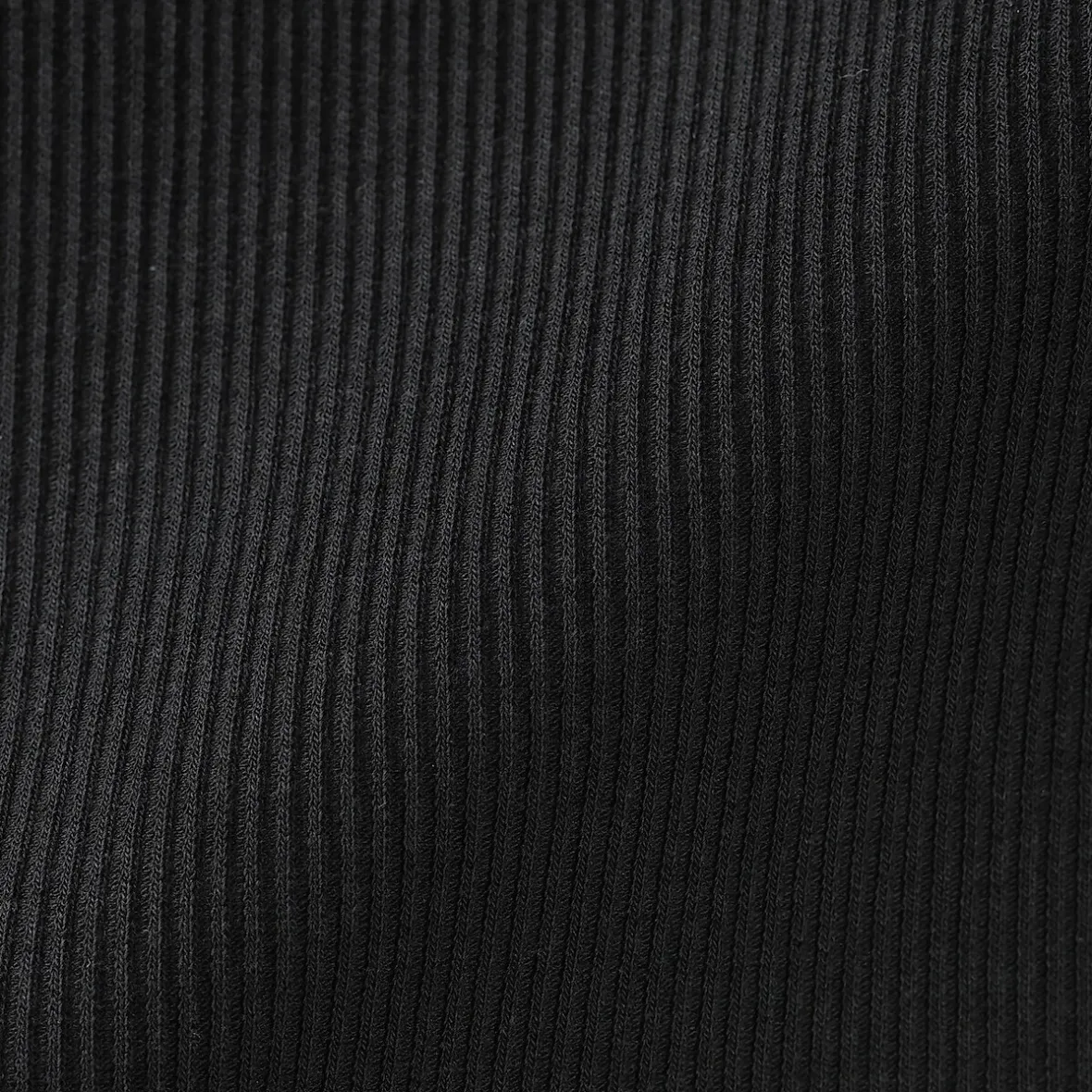 Muji Camiseta de manga larga y canalé en mezcla de lyocell para mujer