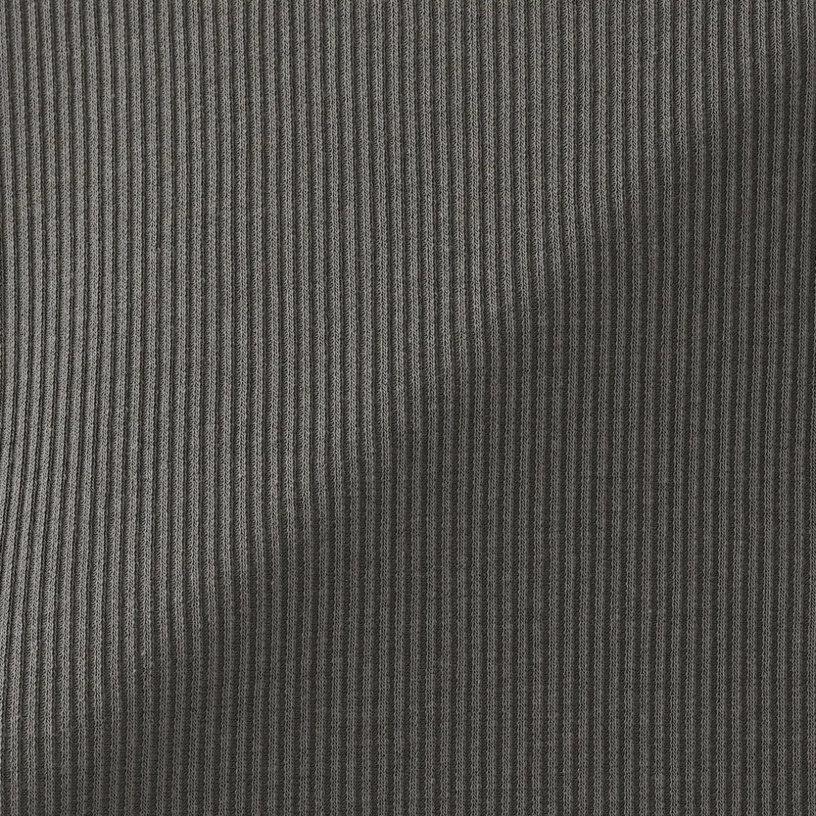 Muji Camiseta de manga larga y canalé en mezcla de lyocell para mujer