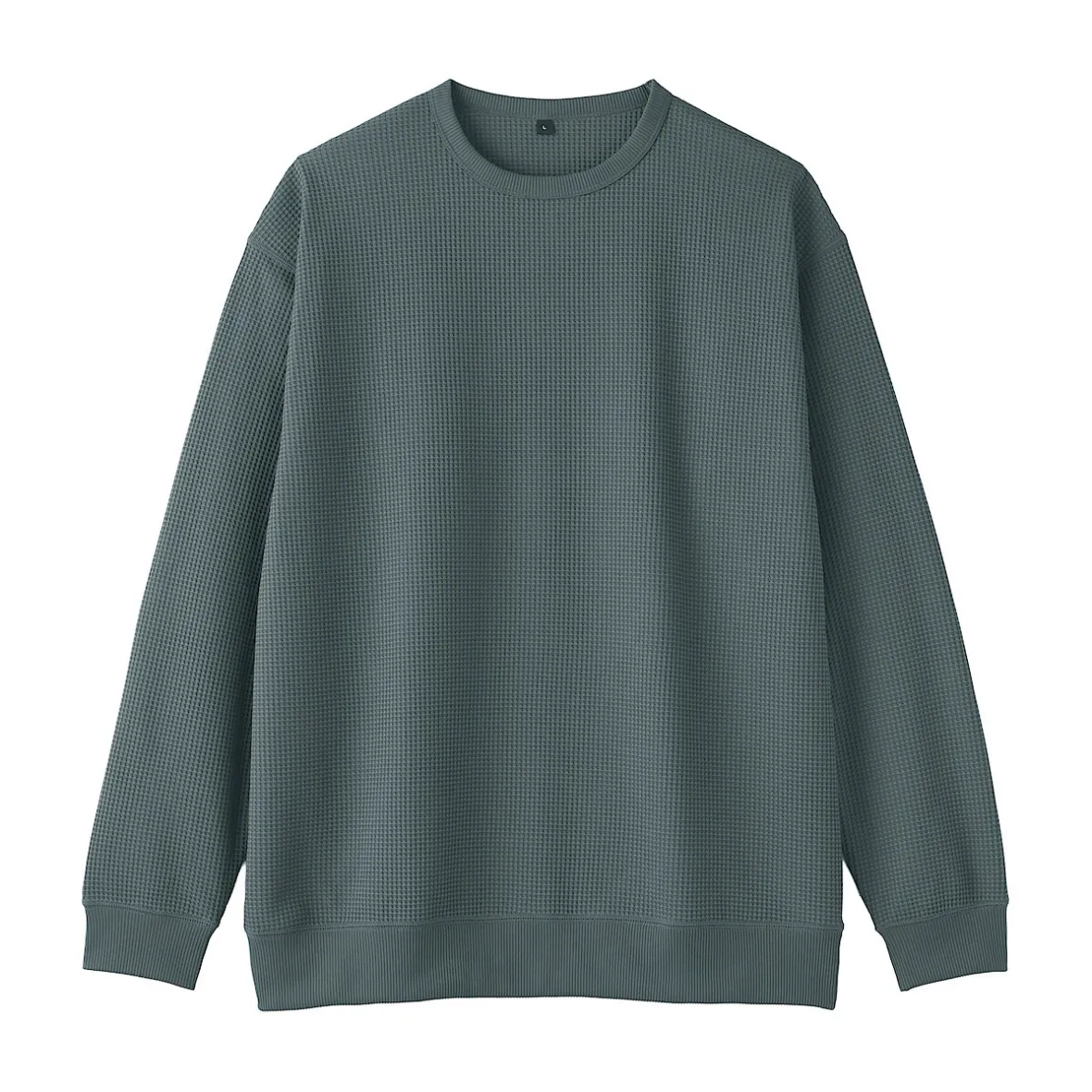 Discount Muji Camiseta de manga larga y tejido waffle Quick Dry para hombre