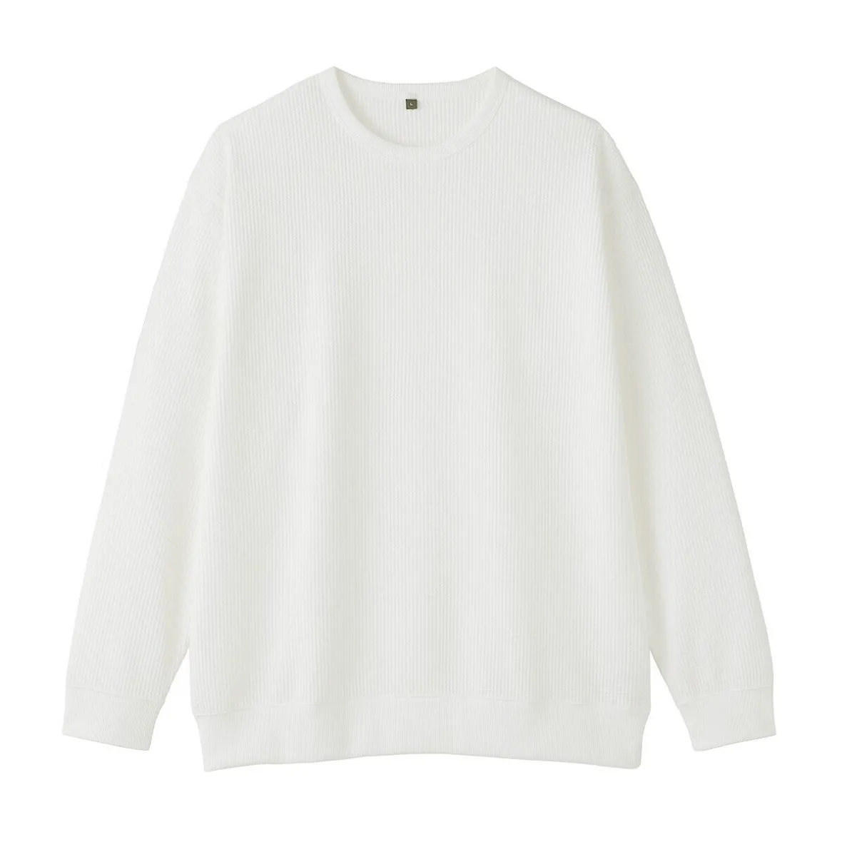 Discount Muji Camiseta de manga larga y tejido waffle Quick Dry para hombre