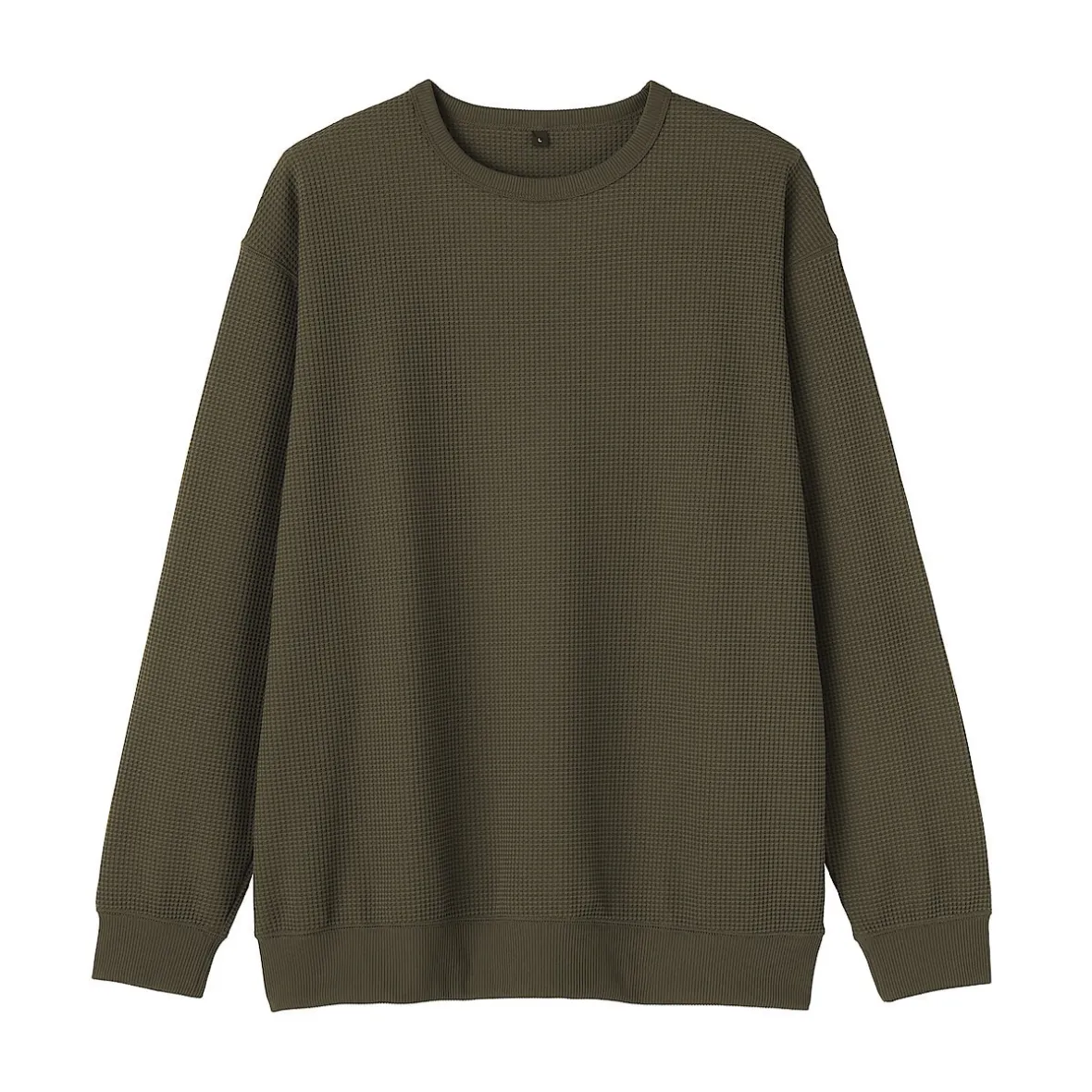 Discount Muji Camiseta de manga larga y tejido waffle Quick Dry para hombre