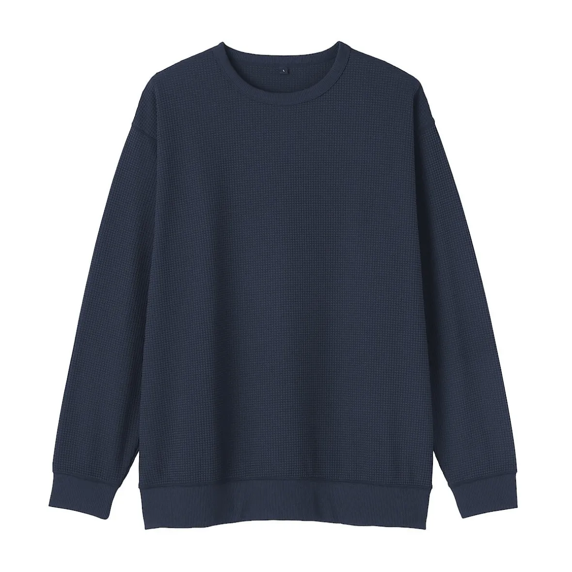 Discount Muji Camiseta de manga larga y tejido waffle Quick Dry para hombre