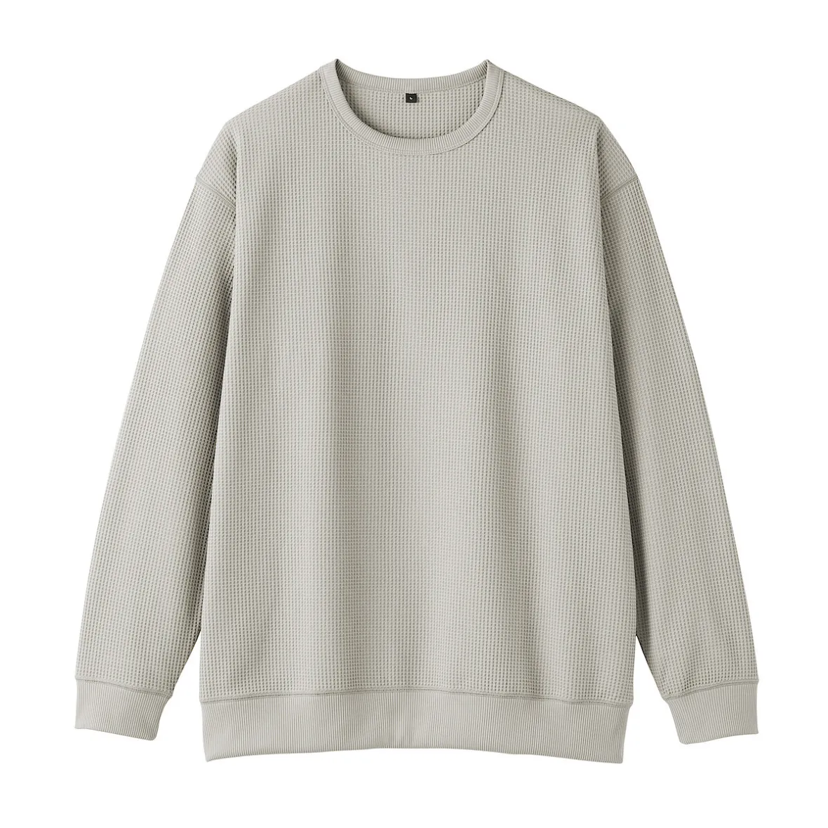 Discount Muji Camiseta de manga larga y tejido waffle Quick Dry para hombre