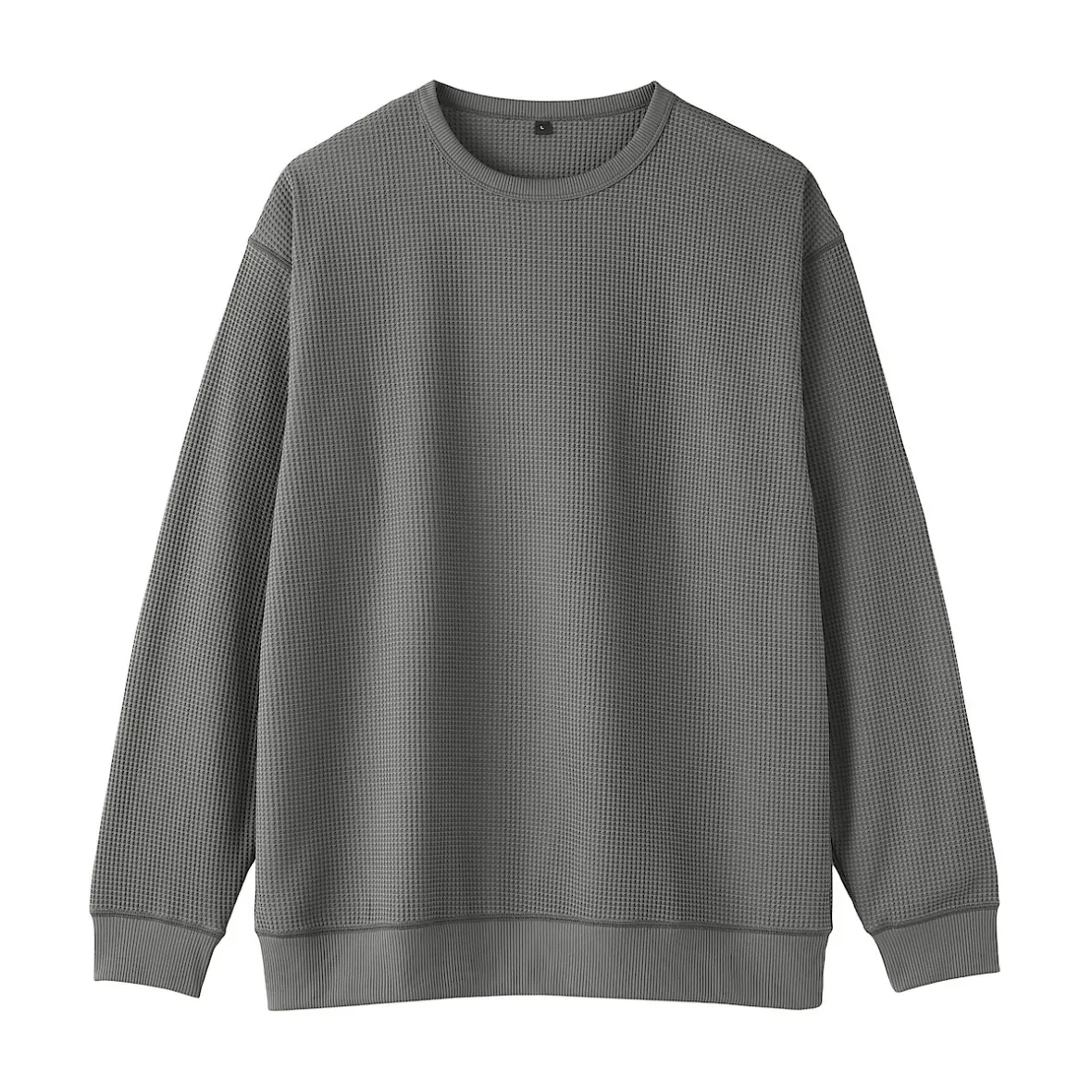 Discount Muji Camiseta de manga larga y tejido waffle Quick Dry para hombre