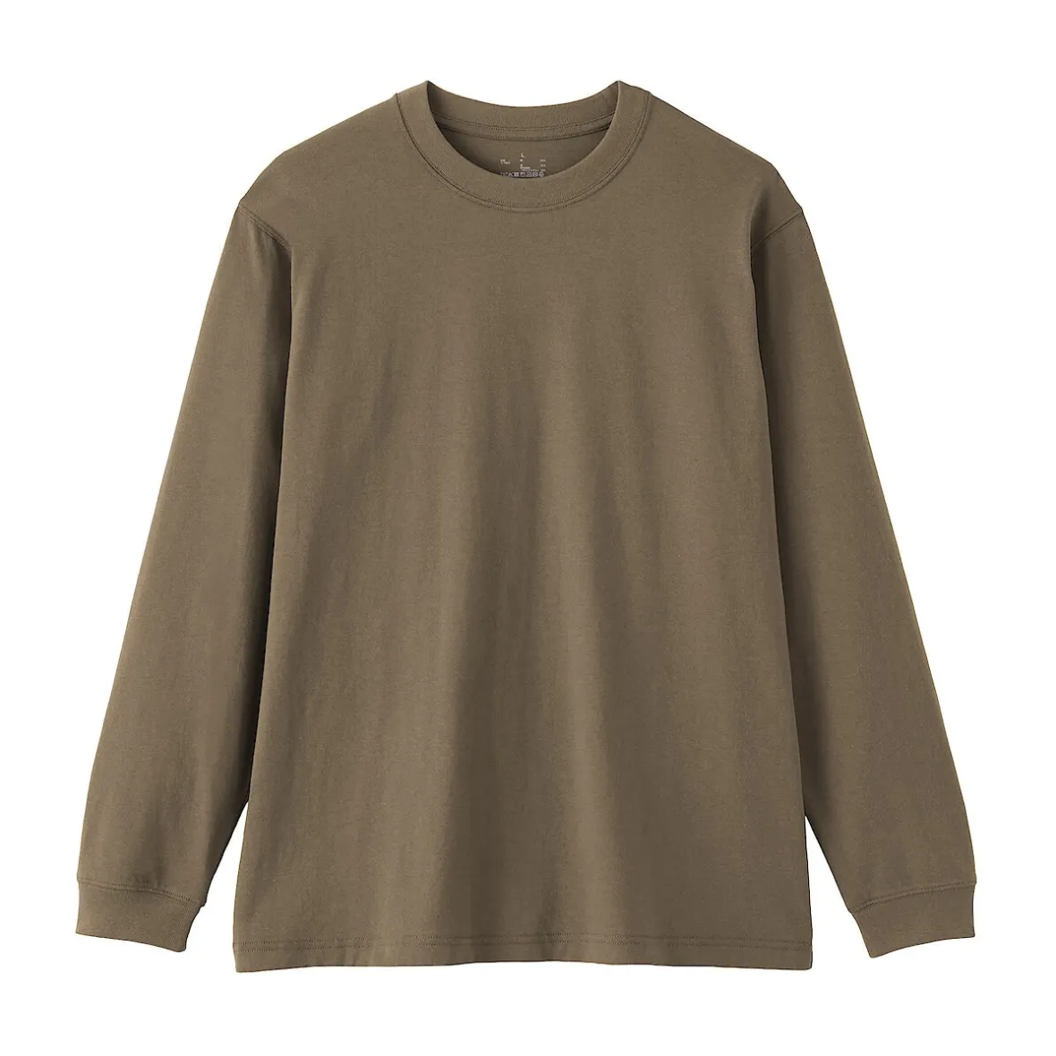 Clearance Muji Camiseta de manga larga y algodón grueso para hombre