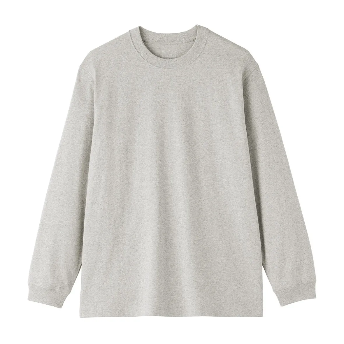 Clearance Muji Camiseta de manga larga y algodón grueso para hombre
