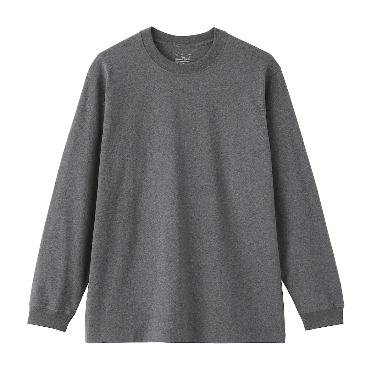 Clearance Muji Camiseta de manga larga y algodón grueso para hombre