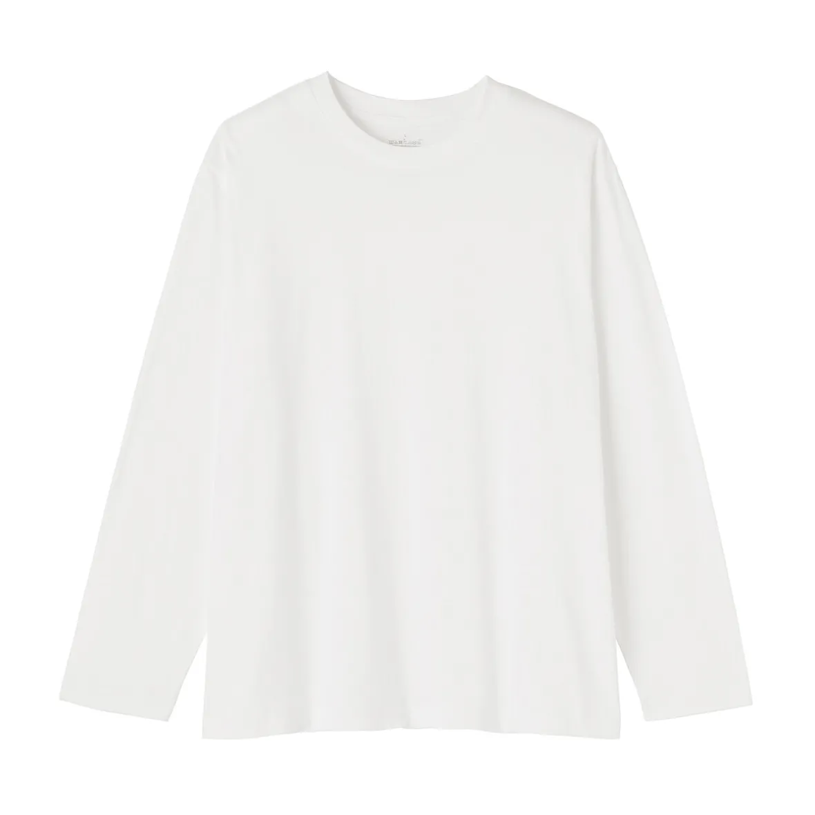 Clearance Muji Camiseta de manga larga y acabado lavado para hombre