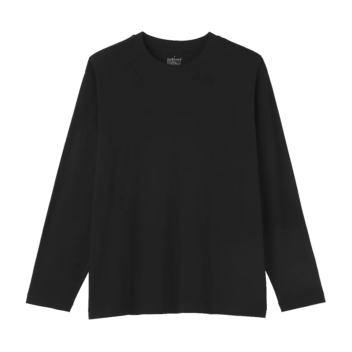 Clearance Muji Camiseta de manga larga y acabado lavado para hombre