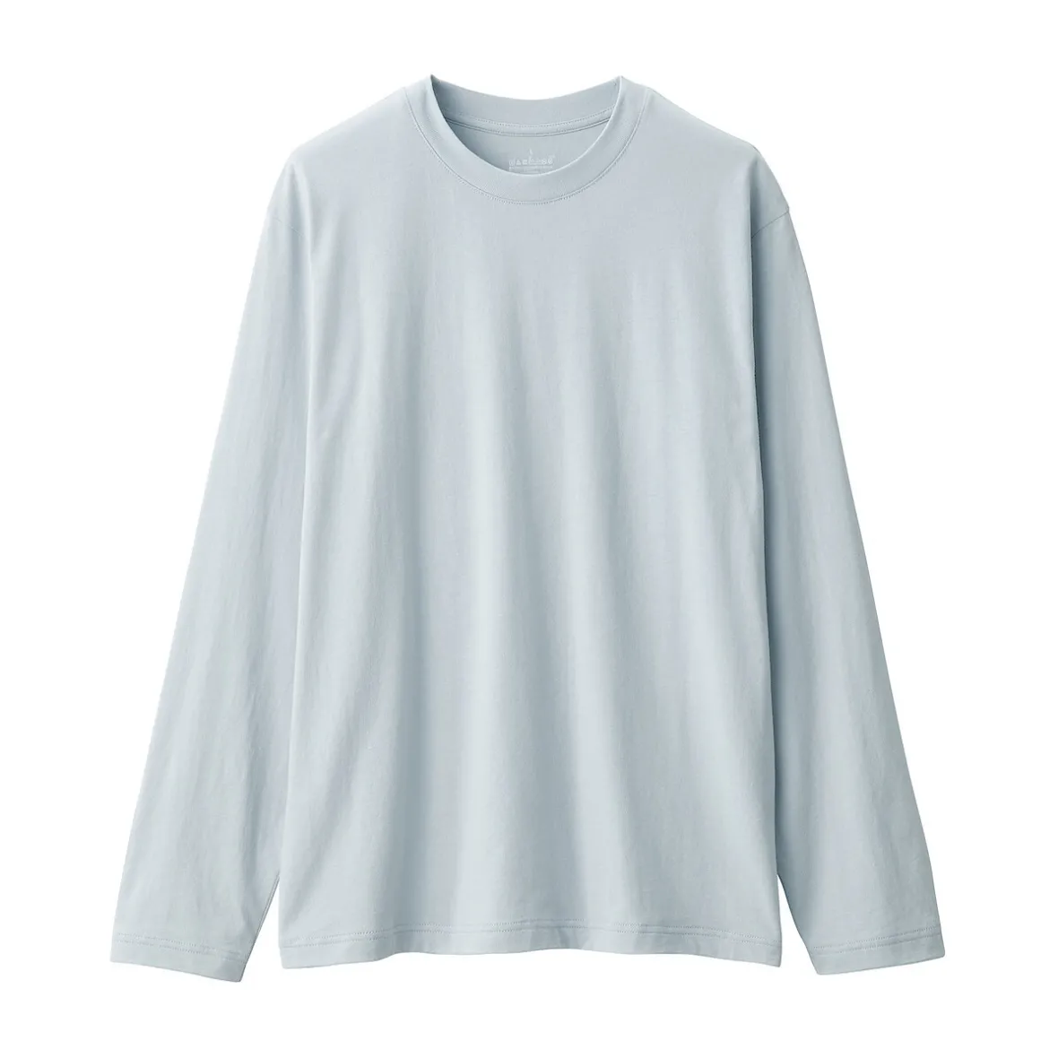 Clearance Muji Camiseta de manga larga y acabado lavado para hombre