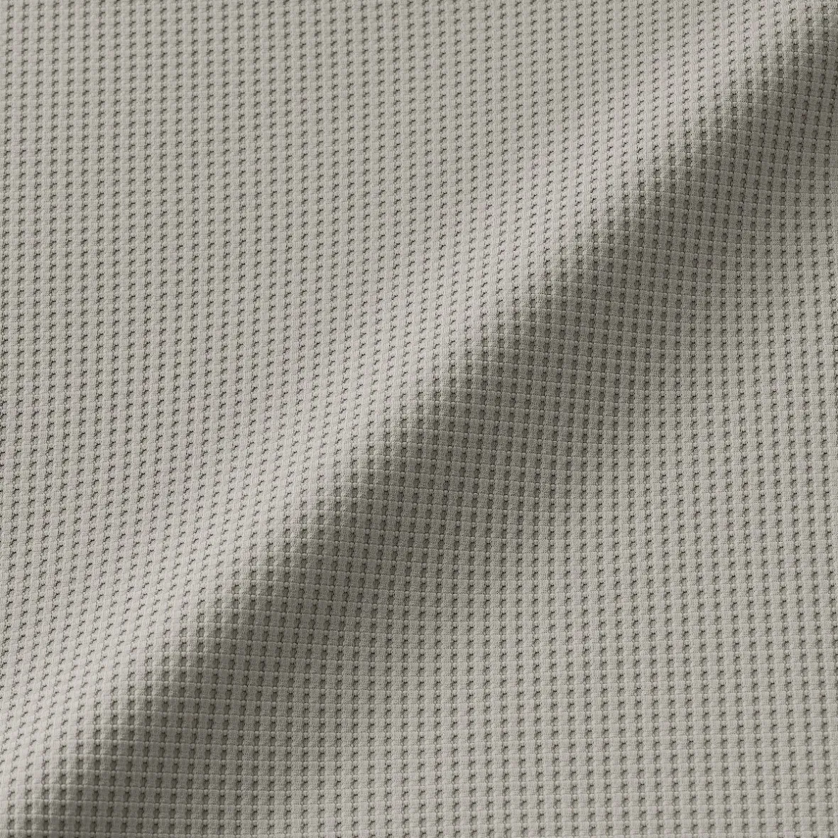 Discount Muji Camiseta de manga larga y tejido waffle Quick Dry para hombre Gris Plata Claro