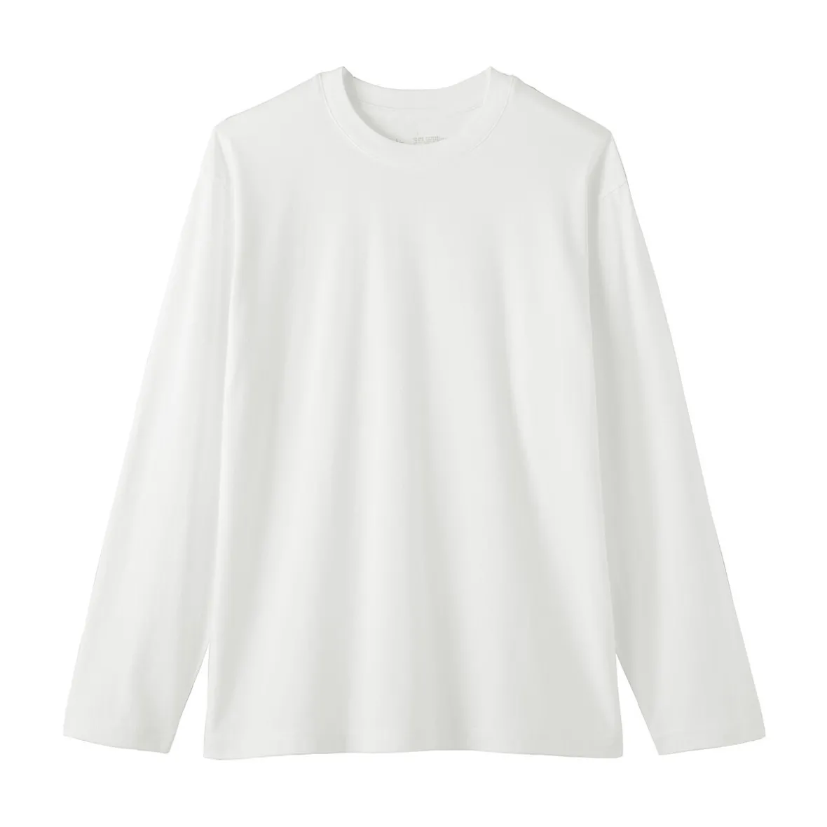 Outlet Muji Camiseta de manga larga y acabado lavado para hombre