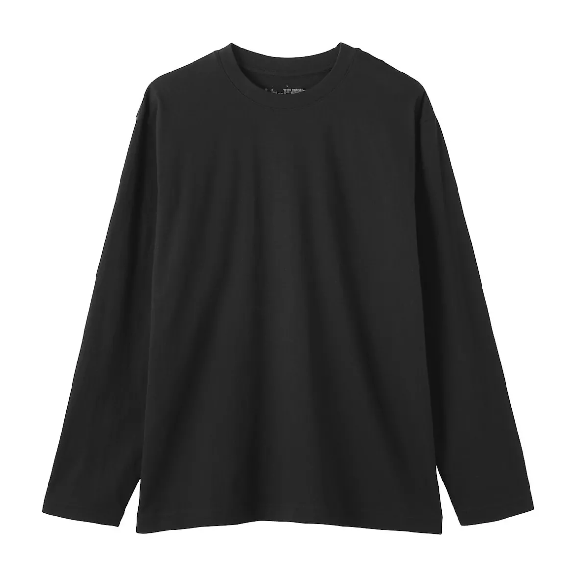 Outlet Muji Camiseta de manga larga y acabado lavado para hombre