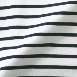 Outlet Muji Camiseta de manga larga y cuello ancho de algodón grueso lavado para hombre