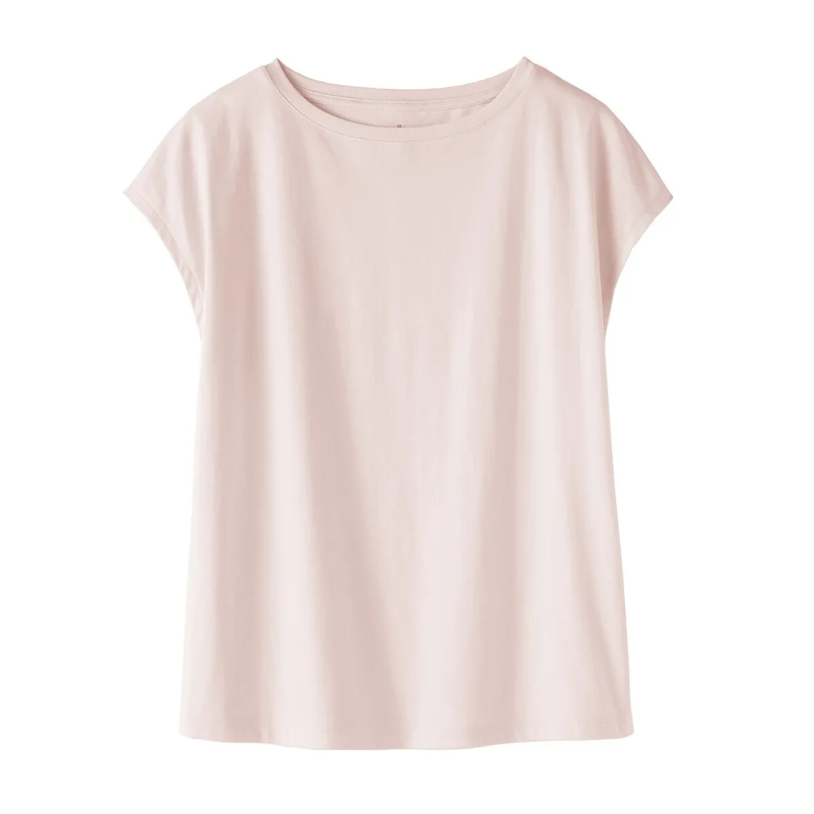 Discount Muji Camiseta de punto de manga cap para mujer