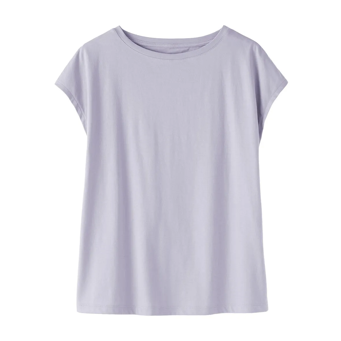 Discount Muji Camiseta de punto de manga cap para mujer
