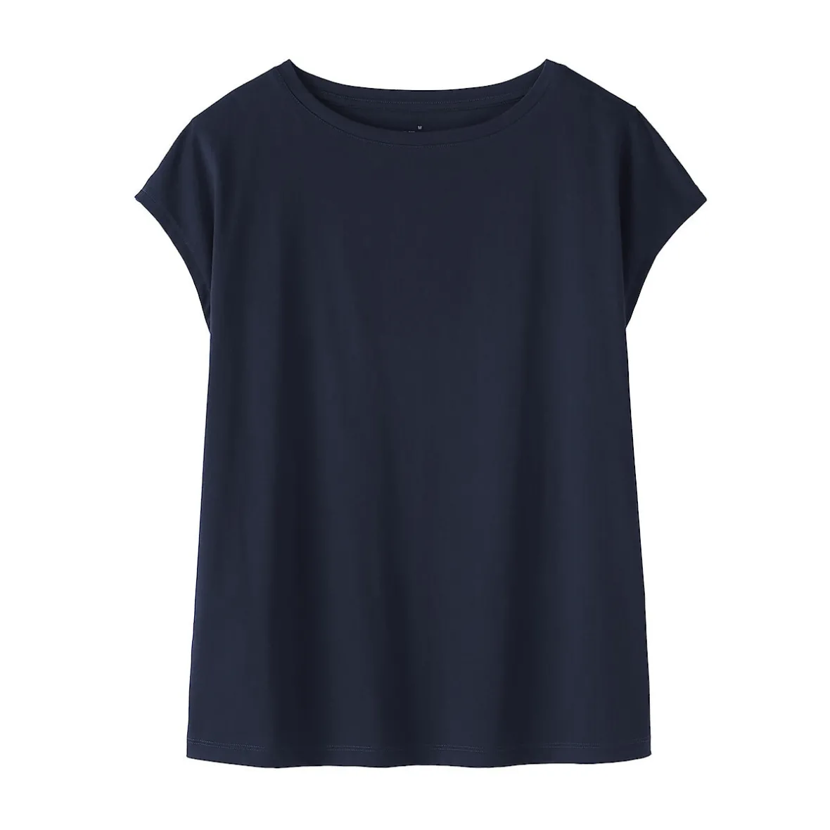 Discount Muji Camiseta de punto de manga cap para mujer