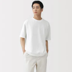 Discount Muji Camiseta de tejido waffle y Quick Dry para hombre