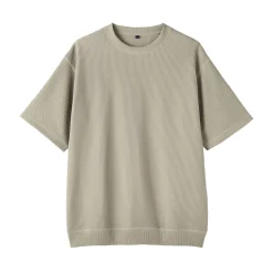 Discount Muji Camiseta de tejido waffle y Quick Dry para hombre
