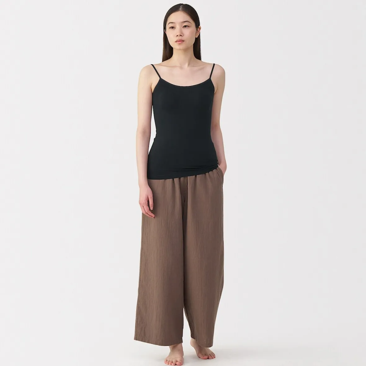 Outlet Muji Camisola de punto elástico para mujer