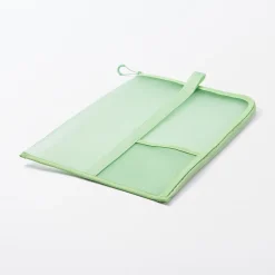 New Muji Carpeta de malla de nylon con cremallera - A4, Verde One Colour