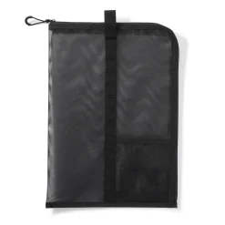 Sale Muji Carpeta de malla de nylon con cremallera - A4, Negro
