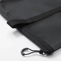 Sale Muji Carpeta de malla de nylon con cremallera - A4, Negro