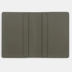 Muji Cartera de viaje de cuero reciclado - Caqui