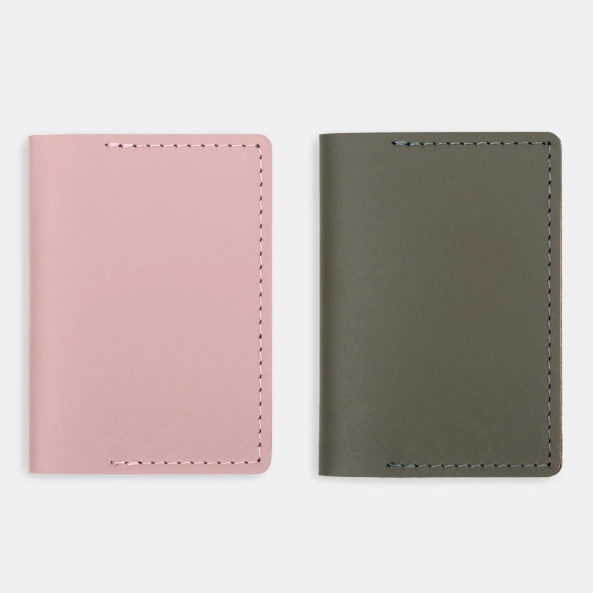 Muji Cartera de viaje de cuero reciclado - Caqui