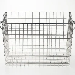 Muji Cesta de acero inoxidable alta