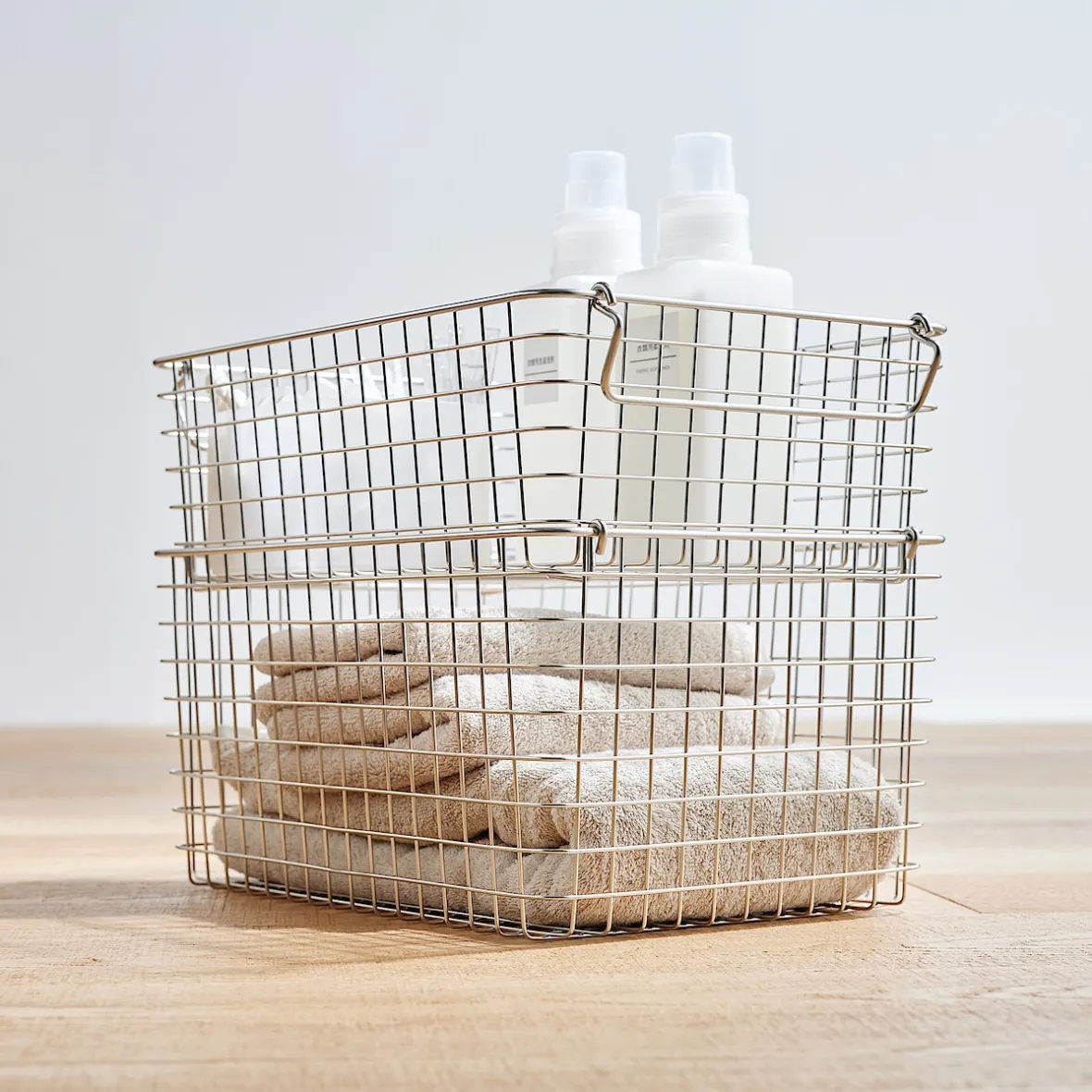 Outlet Muji Cesta de acero inoxidable M