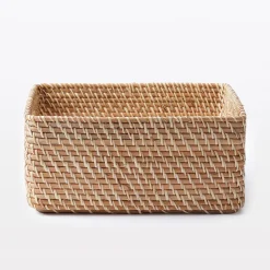 Muji Cesta de ratán con asa W35xD36xH16cm