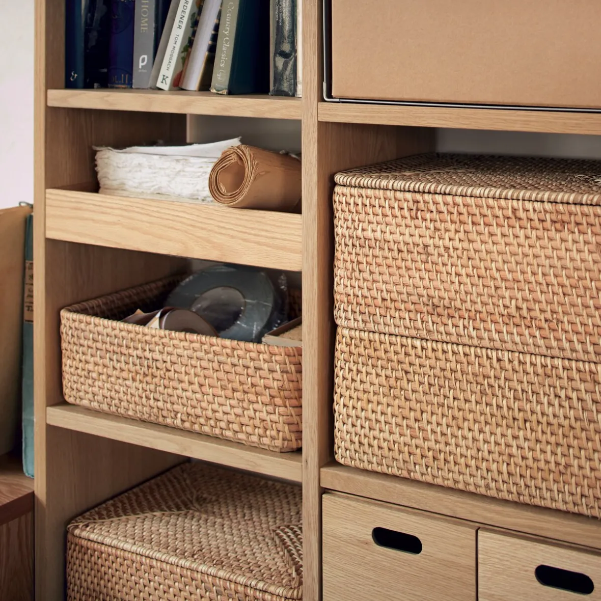 Clearance Muji Cesta de ratán S W26xD36xH12cm