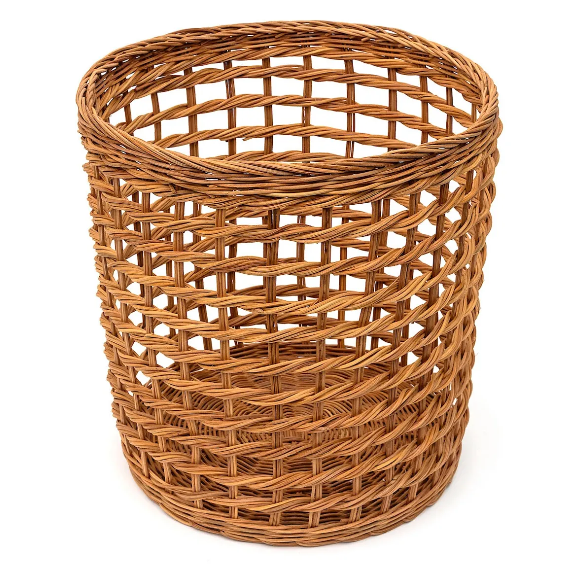 Online Muji Cesta redonda de ratán de trama abierta M
