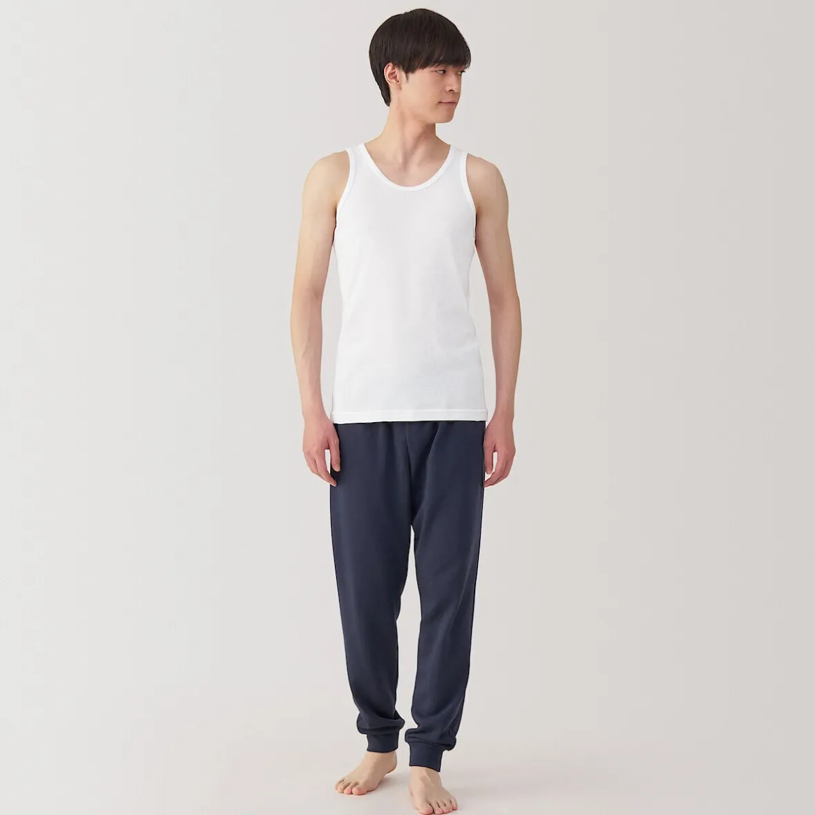 Sale Muji Chaleco de algodón que absorbe la humedad para hombre