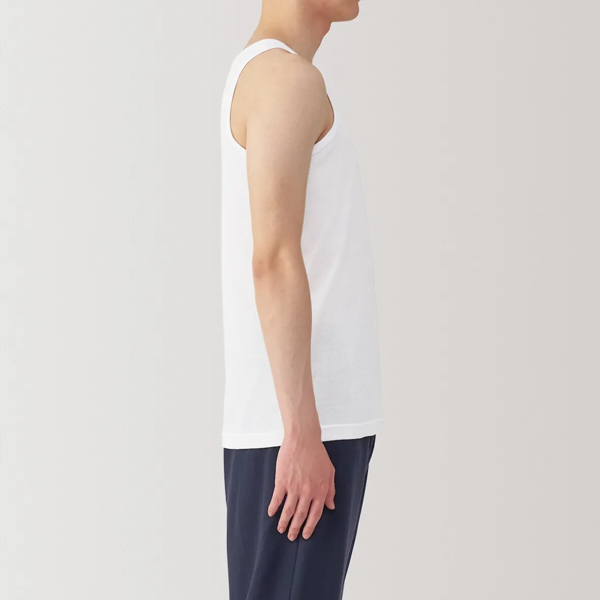 Sale Muji Chaleco de algodón que absorbe la humedad para hombre