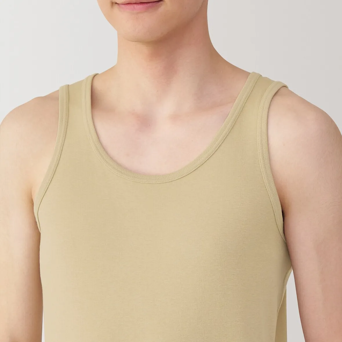 Sale Muji Chaleco de algodón que absorbe la humedad para hombre
