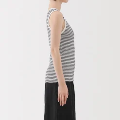 Outlet Muji Chaleco de canalé para mujer