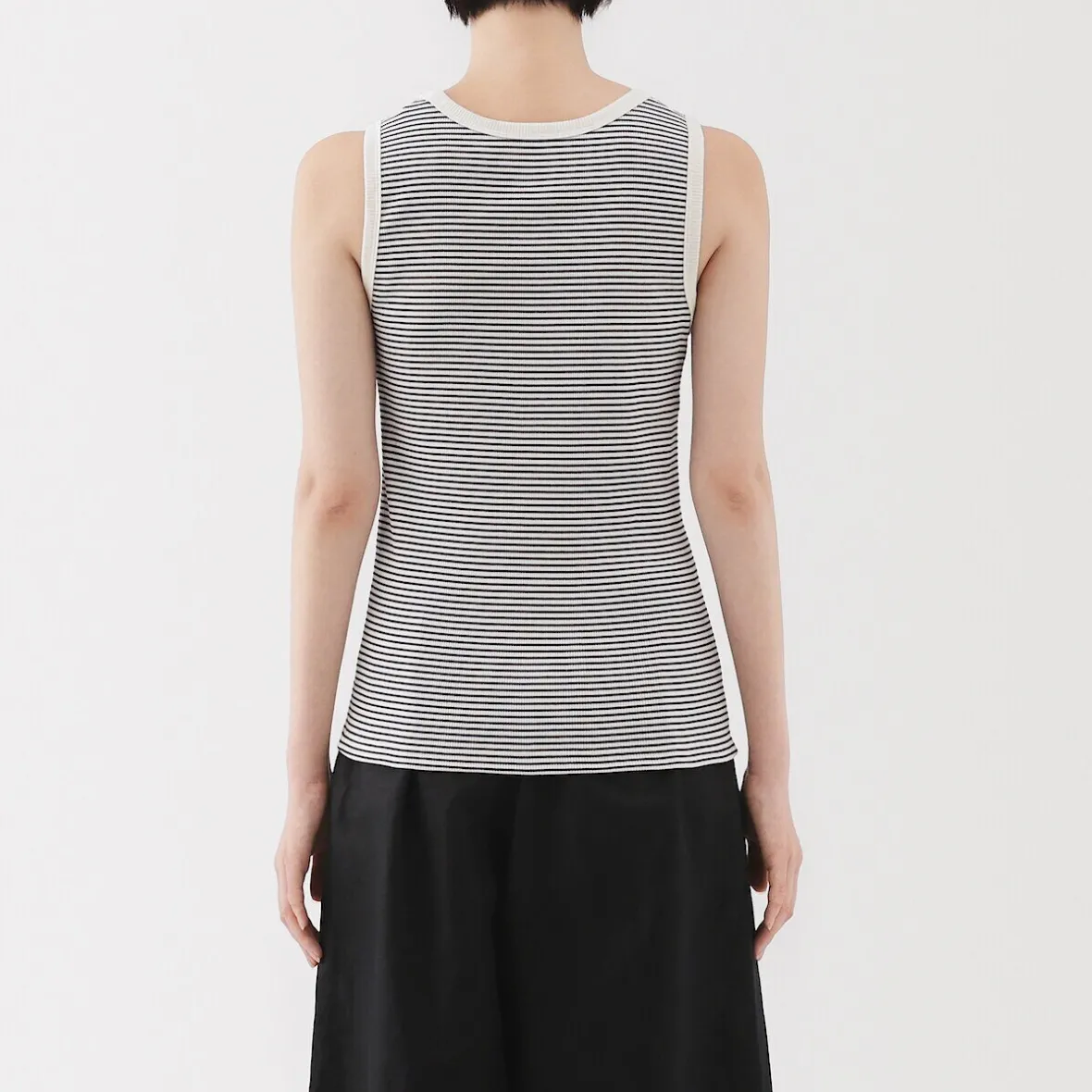 Outlet Muji Chaleco de canalé para mujer