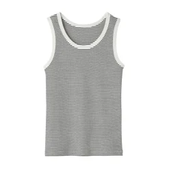 Outlet Muji Chaleco de canalé para mujer