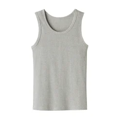 Outlet Muji Chaleco de canalé para mujer