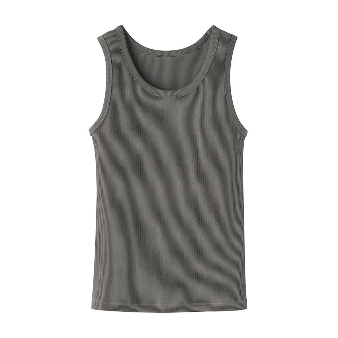 Outlet Muji Chaleco de canalé para mujer